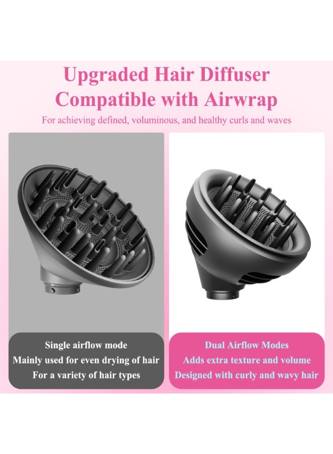 موزع تموجات الشعر لـ Dyson Airwrap – وضعيتا القبة والتوزيع لشعر مجعد ومموج، ملحق موزع الشعر متوافق مع Airwrap Styler HS01/05 - Image 2